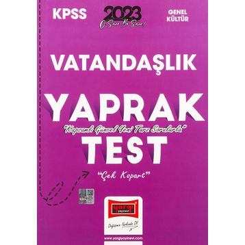 2023 Kpss Vatandaşlık Çek Kopart Yaprak Test