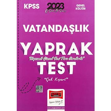 2023 Kpss Vatandaşlık Çek Kopart Yaprak Test