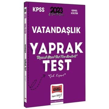 2023 Kpss Vatandaşlık Çek Kopart Yaprak Test