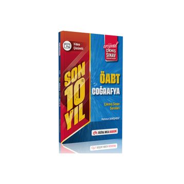 2023 ÖABT Coğrafya Son 10 Yıl Orijinal Video Çözümlü Çıkmış Sınav Soruları Dijital Hoca Akademi Yayınları