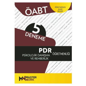 2023 ÖABT PDR Psikolojik Danışma ve Rehberlik Öğretmenliği Konu Anlatımı MasterWork Yayınları