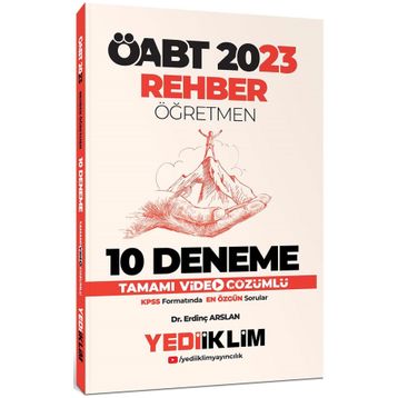 2023 ÖABT Rehber Öğretmen Tamamı Çözümlü 10 Deneme - Yediiklim Yayınları