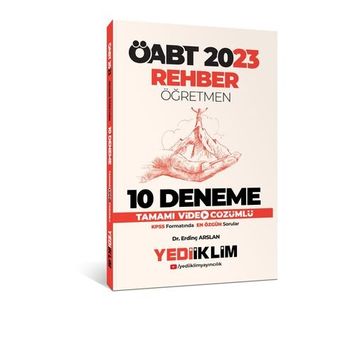 2023 ÖABT Rehber Öğretmen Tamamı Çözümlü 10 Deneme - Yediiklim Yayınları