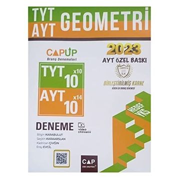 2023 Özel Baskı TYT AYT Geometri Deneme - Çap Yayınları