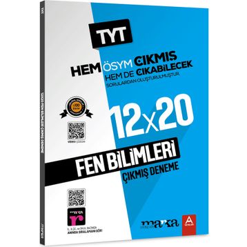 2023 TYT Fen Bilimleri ÖSYM Çıkmış ve Çıkabilecek Sorulardan Oluşturulmuş 12 Deneme Sınavı Tamamı Video Çözümlü Marka Yayınları