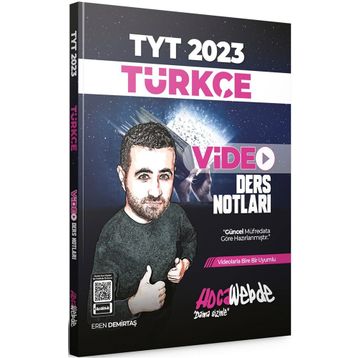 2023 TYT Türkçe Video Ders Notları Hoca Webde Yayınları