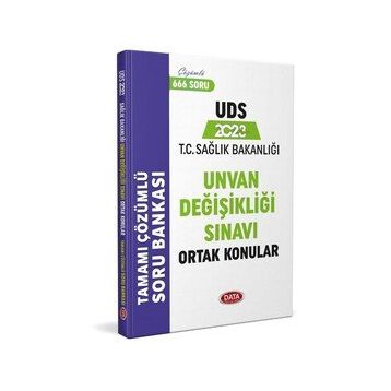 2023 UDS Sağlık Bakanlığı Ortak Konular Soru Bankası - Data Yayınları