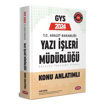 2024 Adalet Bakanlığı Yazı İşleri Müdürlüğü GYS Soru Bankası - Data Yayınları