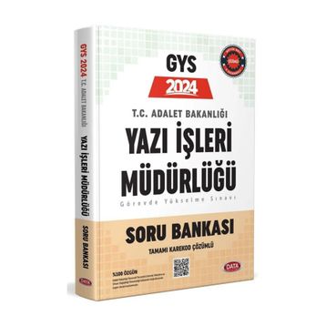 2024 Adalet Bakanlığı Yazı İşleri Müdürlüğü GYS Soru Bankası - Data Yayınları