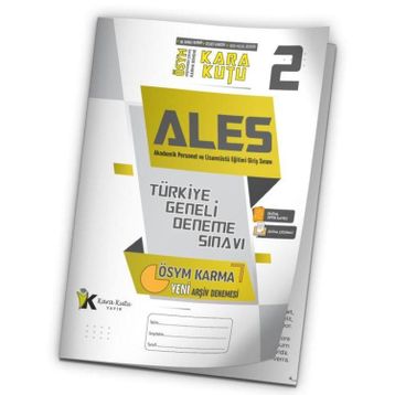 2024 ALES ÖSYM Arşivi Karma Kara Kutu Çıkmış Soru Türkiye Geneli D. Çözümlü Deneme 10/2. Kitapçık - İnformal Yayınları
