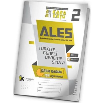 2024 ALES ÖSYM Arşivi Karma Kara Kutu Çıkmış Soru Türkiye Geneli D. Çözümlü Deneme 10/2. Kitapçık - İnformal Yayınları