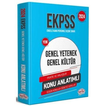 2024 Ekpss Genel Kültür Genel Yetenek Konu Anlatımlı - Editör Yayınları