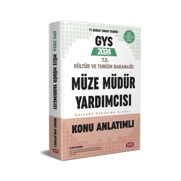 2024 GYS Kültür ve Turizm Bakanlığı Müze Müdür Yardımcısı Soru Bankası Data Yayınları