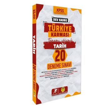 2024 KPSS Dev Kadro Türkiye Karması Tarih 20 Deneme - Tasarı Eğitim Yayınları