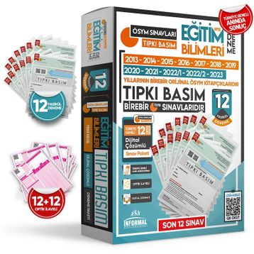 2024 KPSS Eğitim Bilimleri 12'li ÖSYM Tıpkı Basım Çıkmış Soru Türkiye Geneli Dijital Çözümlü Paket Deneme - İnformal Yayınları