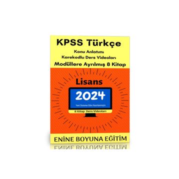 2024 KPSS Lisans Enine Boyuna Türkçe Modüler Kitap Seti