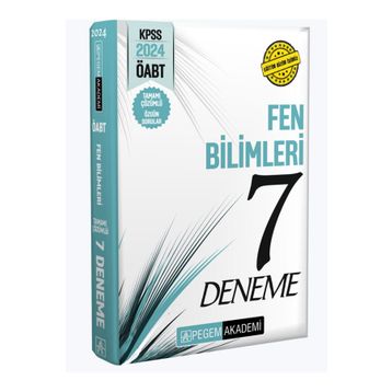 2024 KPSS ÖABT Fen Bilimleri Tamamı Çözümlü 7 Deneme Pegem Yayınları