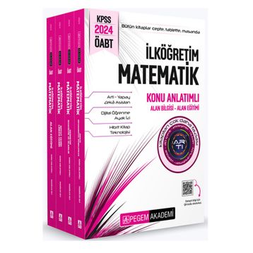 2024 KPSS ÖABT İlköğretim Matematik Konu Anlatımlı 4 Kitap Pegem Akademi Yayıncılık