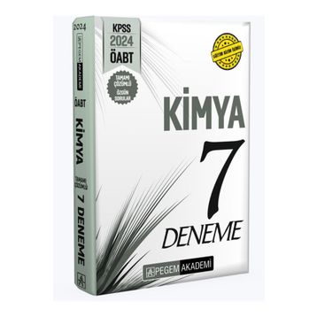 2024 KPSS ÖABT Kimya Öğretmenliği Tamamı Çözümlü 7 Deneme Pegem Akademi