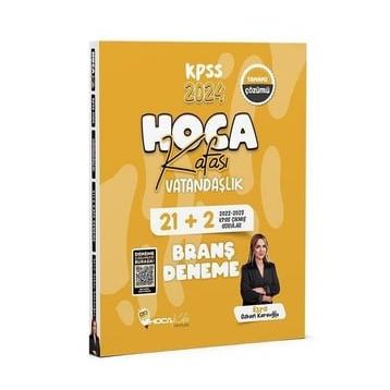 2024 Kpss Vatandaşlık 21+2 Deneme Çözümlü - Hoca Kafası Yayınları