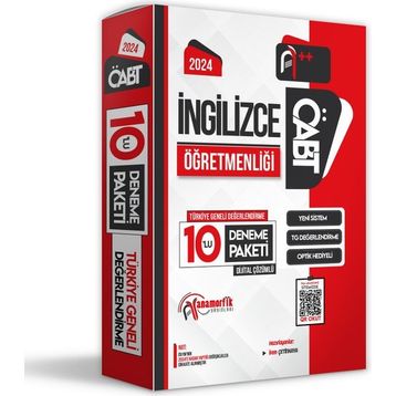 2024 ÖABT İngilizce Öğretmenliği 10'lu Dijital Çözümlü Deneme Anamorfik Yayınları