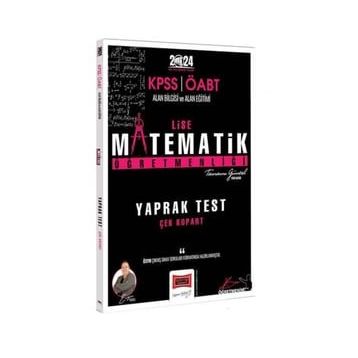 2024 ÖABT Lise Matematik Öğretmenliği Yaprak Test Yargı Yayınları