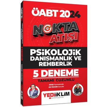 2024 ÖABT Nokta Atışı Psikolojik Danışmanlık ve Rehberlik Tamamı Çözümlü 5 Deneme - Yediiklim Yayınları