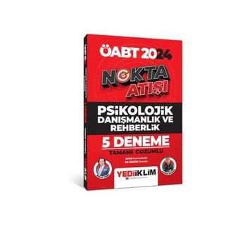2024 ÖABT Nokta Atışı Psikolojik Danışmanlık ve Rehberlik Tamamı Çözümlü 5 Deneme - Yediiklim Yayınları