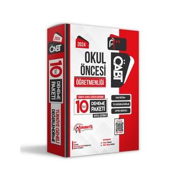 2024 ÖABT Okul Öncesi Öğretmenliği 10'lu Dijital Çözümlü Paket Deneme TG - Anamorfik Yayınları