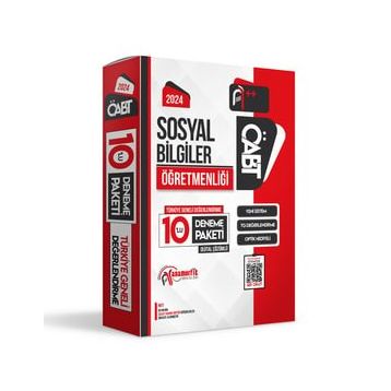2024 ÖABT Sosyal Bilgiler Öğretmenliği 10'lu Dijital Çözümlü Paket Deneme TG - Anamorfik Yayınları