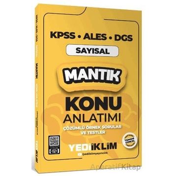 2025 KPSS ALES DGS Sayısal Mantık Konu Anlatımı - Yediiklim Yayınları