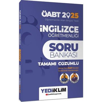 2025 ÖABT İngilizce Öğretmenliği Tamamı Çözümlü Soru Bankası - Yediiklim Yayınları