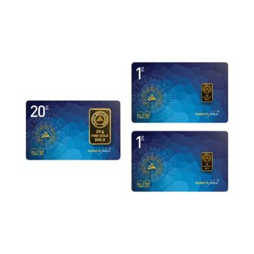 22 gr 24 Ayar Külçe Altın