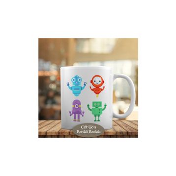 23-2147723814 Sevimli Dost Robotlar Kupa Bardak