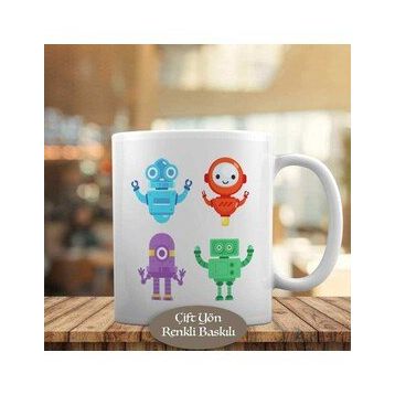 23-2147723814 Sevimli Dost Robotlar Kupa Bardak