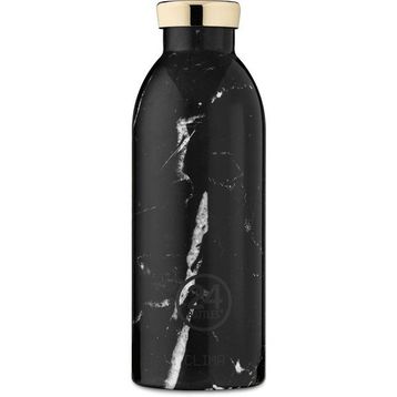 24 Bottles 500 ml Clima Bottle Marble Black Paslanmaz Çelik Termos