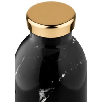 24 Bottles 500 ml Clima Bottle Marble Black Paslanmaz Çelik Termos