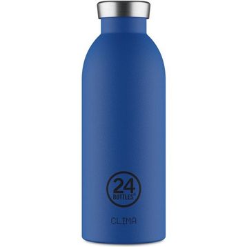 24 Bottles 500 ml Mavi Clima Bottle Gold Blue Paslanmaz Çelik Termos