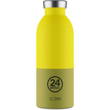 24 Bottles 500 ml Sarı Yeşil Clima Bottle Solar Paslanmaz Çelik Termos