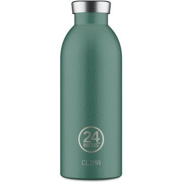 24 Bottles 500 ml Yeşil Clima Bottle Rustic Moss Green Paslanmaz Çelik Termos
