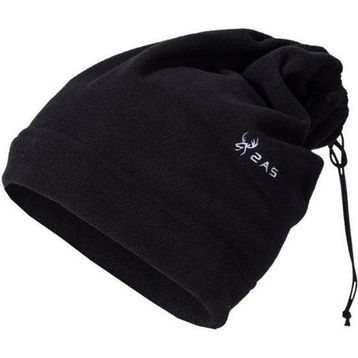 2AS Balimo Unisex İpli Siyah Polar Bere
