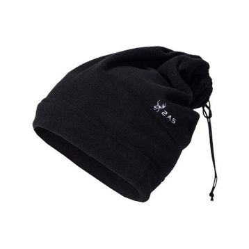 2AS Balimo Unisex İpli Siyah Polar Bere