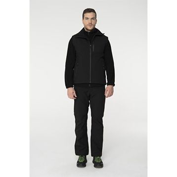 2AS Samana Siyah Softshell Unisex Yelek