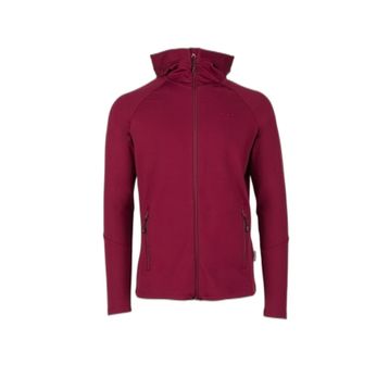 2AS Selenge Bordo Fermuarlı Kapşonlu Sweatshirt