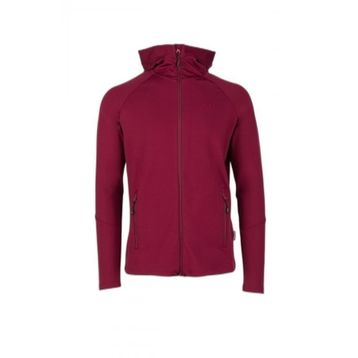 2AS Selenge Bordo Fermuarlı Kapşonlu Sweatshirt