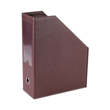2K Bordo 23x30x9 cm Suni Deri Masa Üstü Magazinlik