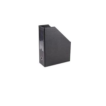 2K Siyah 23x30x9 cm Suni Deri Masa Üstü Magazinlik