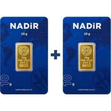 2X10 gr 24 Ayar Külçe Altın
