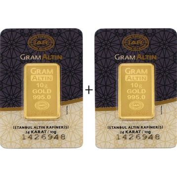 2X10 gr 24 Ayar Külçe Altın