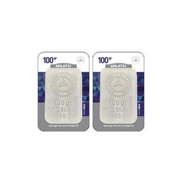 2X100 gr Külçe Gümüş